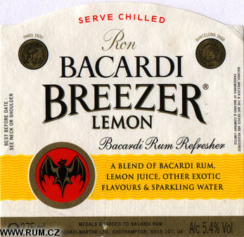 bacardi breezer lemon