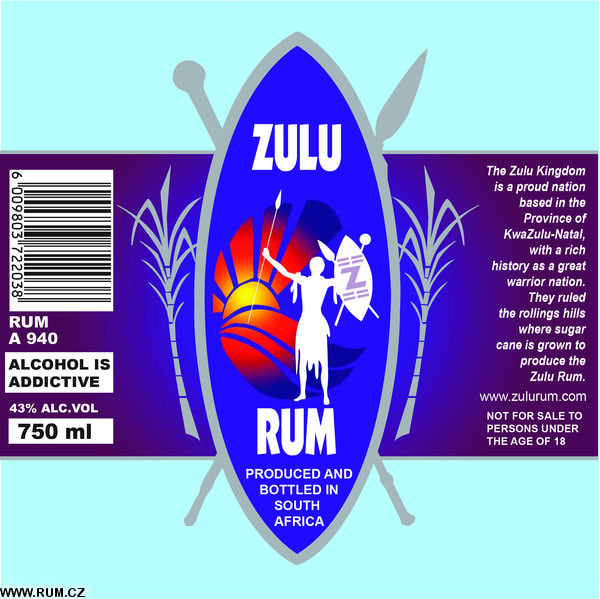 Peter's Rum Labels Zulu Rum, Durban North (South Africa)